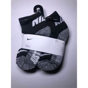 Nike Kids Cushioned Ankle Socks Size 5-7/ Shoe 10C-3Y  6 pack